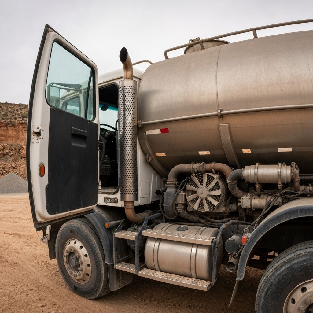 Camion citerne eau minier